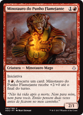 Minotauro do Punho Flamejante / Burning-Fist Minotaur