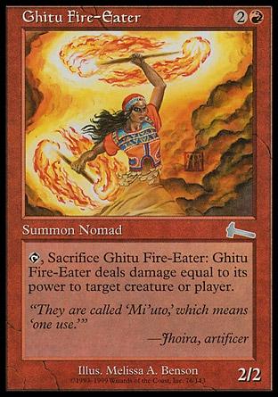 Engolidor de Fogo Ghitu / Ghitu Fire-Eater