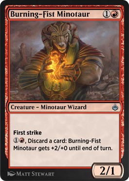 Minotauro do Punho Flamejante / Burning-Fist Minotaur