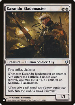 Espadachim-Mestre de Kazandu / Kazandu Blademaster