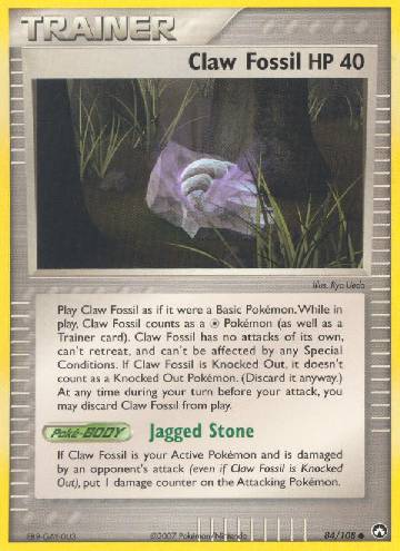 Claw Fossil (#84/108)
