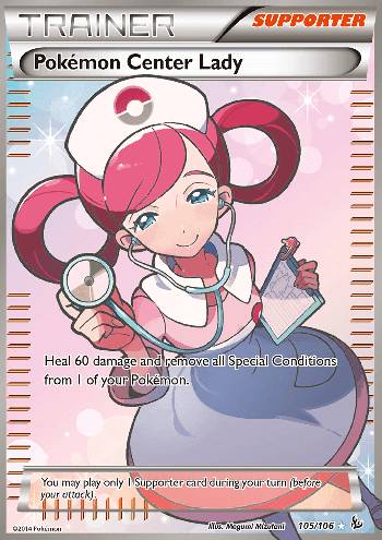 Dama do Centro Pokémon / Pokémon Center Lady (#105/106)