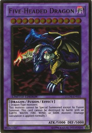 Dragão de Cinco Cabeças / Five-Headed Dragon (#GLD4-EN031)