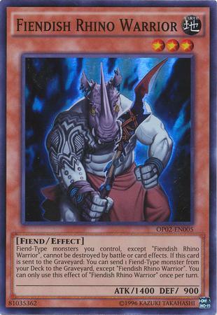 Guerreiro Rino Demoníaco / Fiendish Rhino Warrior (#BOSH-EN091)