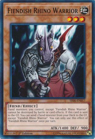 Guerreiro Rino Demoníaco / Fiendish Rhino Warrior (#BOSH-EN091)