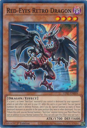 Dragão Retrô de Olhos Vermelhos / Red-Eyes Retro Dragon (#LDS1-EN009)