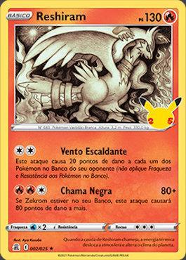 Carta de pokémon TCG - Ho-Oh - CELEBRAÇÕES- Comemoração de 25 anos