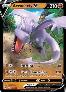 Aerodactyl-VSTAR 199/196 in Portuguese Lost Origin Pokémon TCG