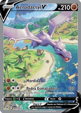 Aerodactyl-VSTAR 093/196 in Portuguese Lost Origin Pokémon TCG