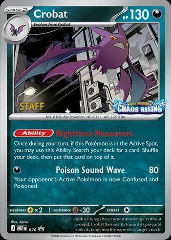 Crobat (Staff) (#076b/∞)