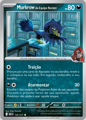 Murkrow da Equipe Rocket 126/217