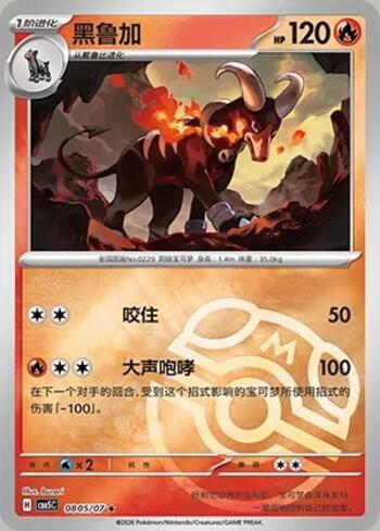 Houndoom (Master Ball Holo) (#0805-07/196)