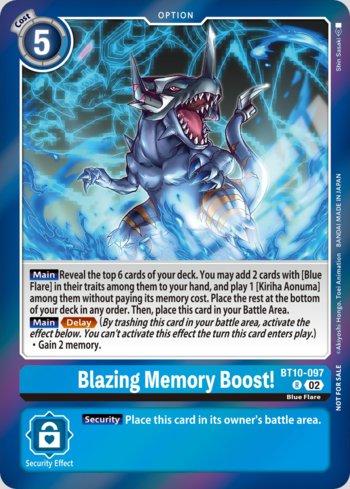 Blazing Memory Boost! (Event Pack 5) (#BT10-097-EP)