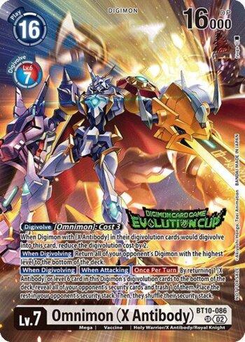 オメガモン　X抗体　BT10-086　Evolution Cup Omnimon (X Antibody) (Evolution Cup 2025 Vol. 1) (#BT10-086-EC