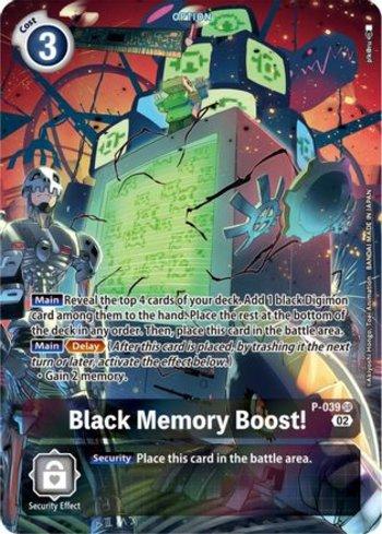 Black Memory Boost! - P-039 (Digimon Adventure Box 2) (#P-039-DA)