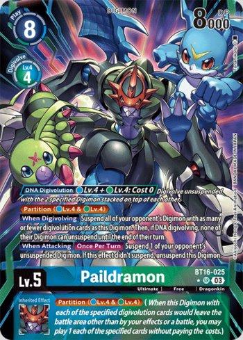 デジモン　カード　パートナー　アマダ　P1 P3 P4 P5 P6 P8 Paildramon (Alternate Art) (BT16-025-AA) | Busca de Cartas