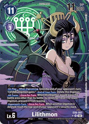 Lilithmon (Alternate Art) (EX6-057-AA) | Busca de Cartas | LigaDigimon