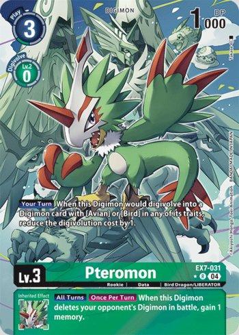 ソロモン　専用 Pteromon (Alternate Art) (EX7-031-AA) | Busca de Cartas | LigaDigimon