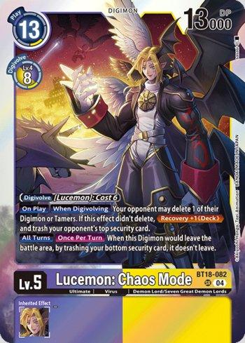 Lucemon: Chaos Mode (BT18-082) | Busca de Cartas | LigaDigimon