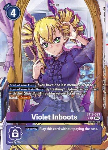 Violet Inboots (Alternate Art) (BT18-093-AA) | Busca de Cartas