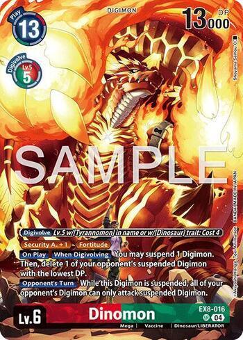 Dinomon (Digimon Liberator Debuggers Set) (EX8-016-DS) | Busca de