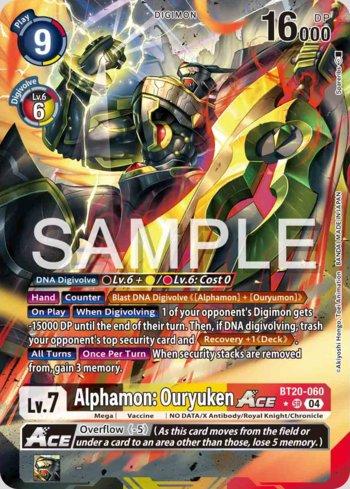 Alphamon: Ouryuken ACE (Alternate Art) (BT20-060-AA) | Busca de