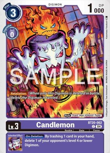 【monmon】 Candlemon - BT20-062 (BT20-062) | Busca de Cartas | LigaDigimon