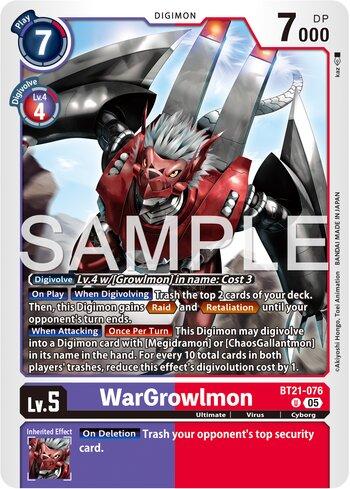 WarGrowlmon (BT21-076) | Busca de Cartas | LigaDigimon