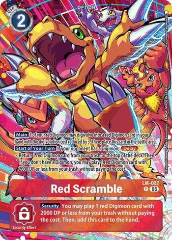 Red Scramble (Alternate Art) (LM-027-AA) | Busca de Cartas