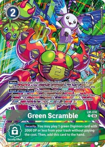 Green Scramble (Alternate Art) (LM-030-AA) | Busca de Cartas