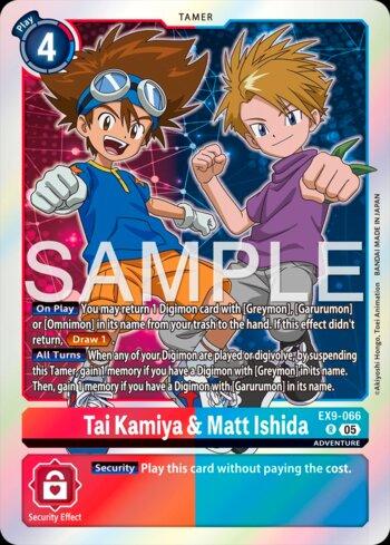 Tai Kamiya & Matt Ishida (EX9-066) | Busca de Cartas | LigaDigimon