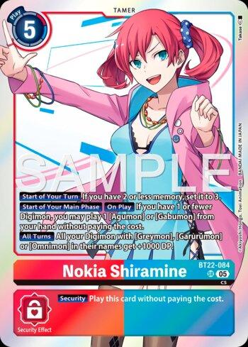 Nokia Shiramine (BT22-084) | Busca de Cartas | LigaDigimon