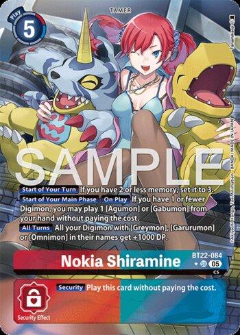 Nokia Shiramine (Alternate Art) (BT22-084-AA) | Busca de Cartas