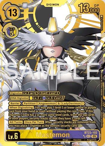 Mastemon (Rare Pull) (BT23-102-RP) | Busca de Cartas | LigaDigimon