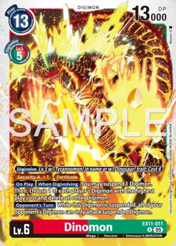 Dinomon (EX11-011) | Busca de Cartas | LigaDigimon
