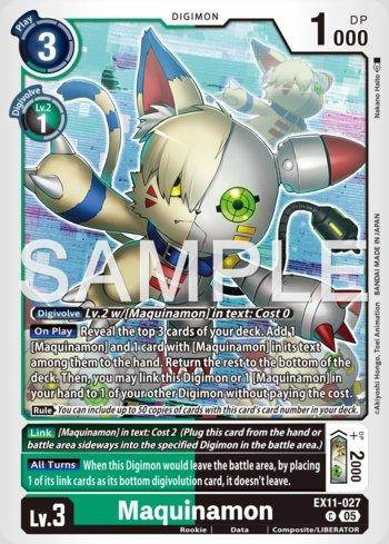 DAWN OF RIBERATOR マキナモン(EX11-027)C ★ Maquinamon (EX11-027) | Busca de Cartas | LigaDigimon