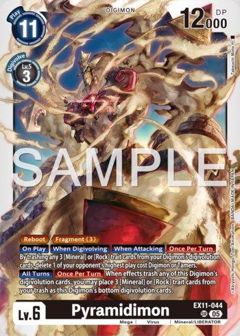 デジモンカード ピラミディモン EX11-044 SP Pyramidimon (EX11-044) | Busca de Cartas | LigaDigimon