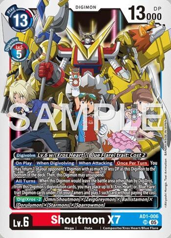 Shoutmon X7 (AD1-006) | Busca de Cartas | LigaDigimon