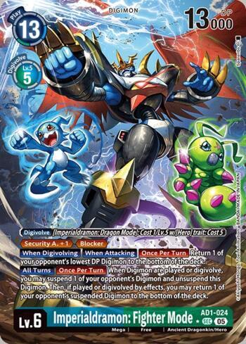 Imperialdramon: Fighter Mode (Alternate Art) (AD1-024-AA) | Busca