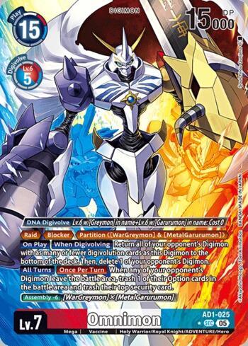 Omnimon (Alternate Art) (AD1-025-AA) | Busca de Cartas | LigaDigimon