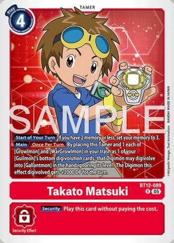 Takato Matsuki (089)(Reprint) (#BT12-089-RE) | Turno Zero TCG