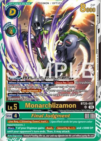 モナークリザモン/ファイナルジャッジメント【SP】{BT25-057} Monarchlizamon // Final Judgement (BT25-057) | Busca de Cartas