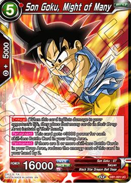 Son Goku, Might of Many (#DB1-001)