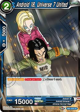 Android 18, Universe 7 United (#DB1-029)