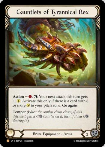 【fab】Gauntlets of Tyrannical Rex RF 英語版 Gauntlets of Tyrannical Rex | Busca de Cartas | LigaFAB