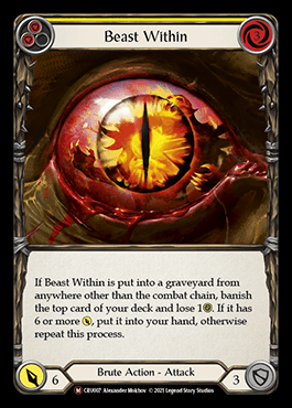 Beast Within 2枚 2021 FLESH AND BLOOD 英語版 Beast Within (Yellow) | Busca de Cartas | LigaFAB