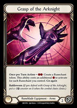 アークナイトの掌握 Grasp of the Arknight 1枚 L FaB アークナイトの掌握 Grasp of the Arknight 1枚 L FaB アーク