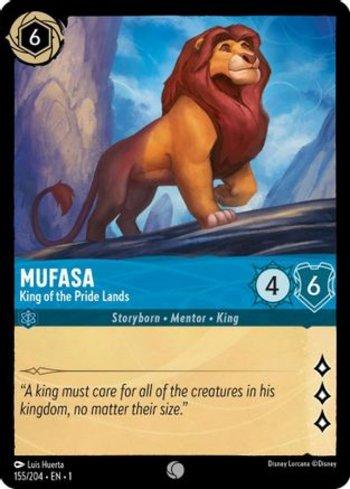 Disney Lorcana Mufasa - King of the Pride Lands (155) | Busca de Cartas | LigaLorcana