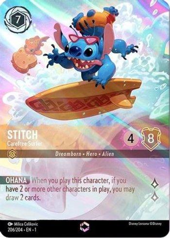 Stitch - Carefree Surfer (Alternate Art) (206) | Busca de Cartas