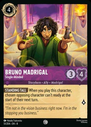 Disney Lorcana ブルーノ・マドリガル エンチャンテッド Bruno Madrigal - Single-Minded (51) | Busca de Cartas | LigaLorcana